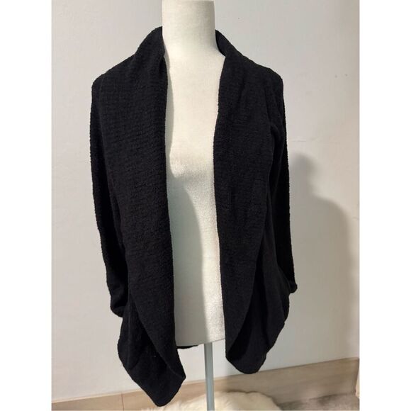 Barefoot dreams black cozy chic lite circle cardigan XS/S - Picture 3 of 9